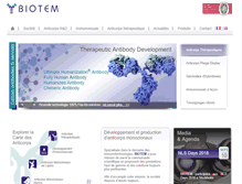 Tablet Screenshot of biotem.fr